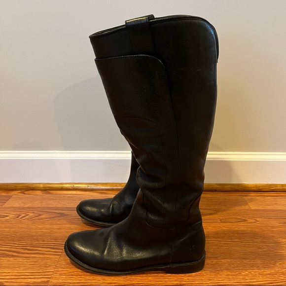 Frye Paige Tall Riding Boot - Black - Size 8 - Picture 4 of 16